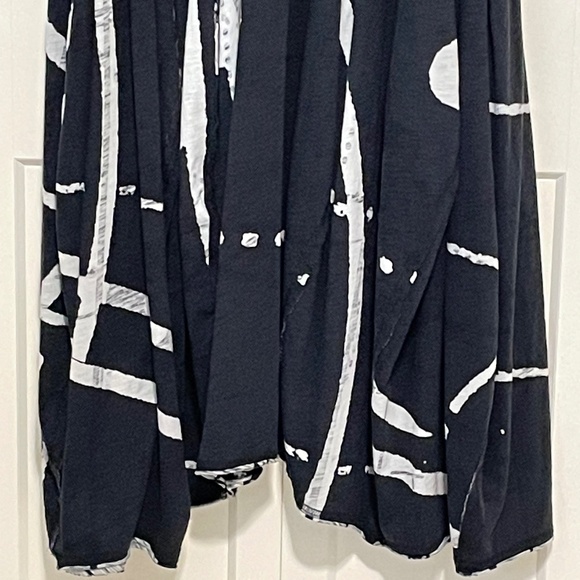 LAST CALL: RUNDHOLZ Black 2022 Graphic Lantern Dress Cotton Pockets NWT Sz M - Picture 9 of 11